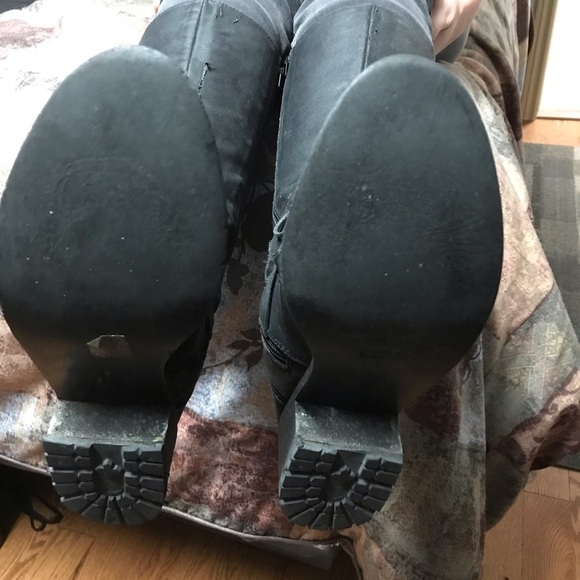 Ed Hardy knee high boots - Picture 3 of 9